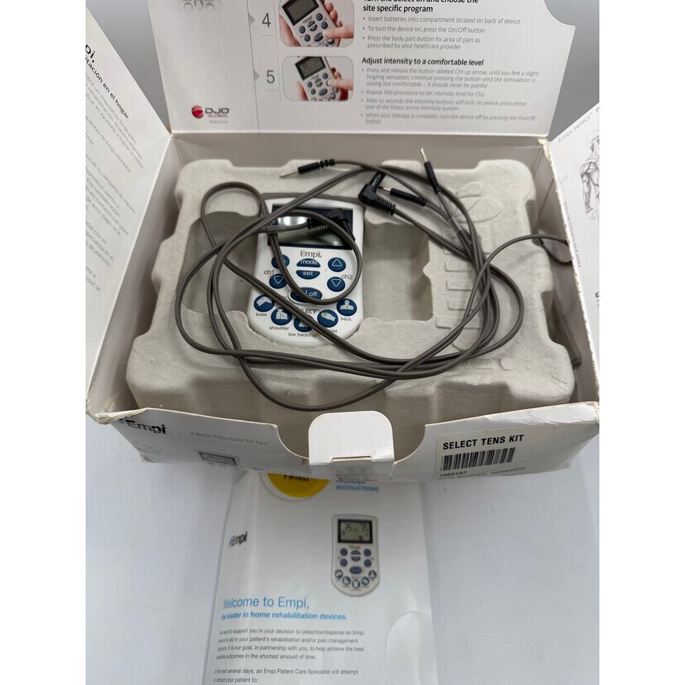 Empi Select TENS Device Digital Pain Management System Kit with Leads & Box - Picture 4 of 5